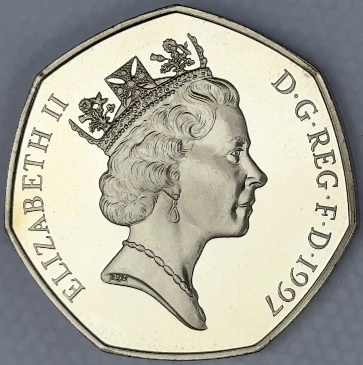 1997 Britannia Large 50p Base Proof