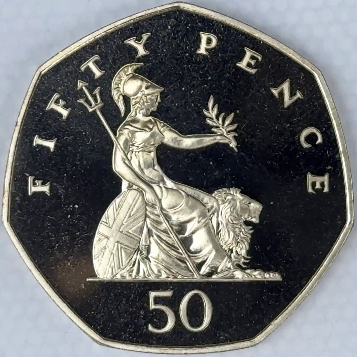 1997 Britannia Large 50p Base Proof